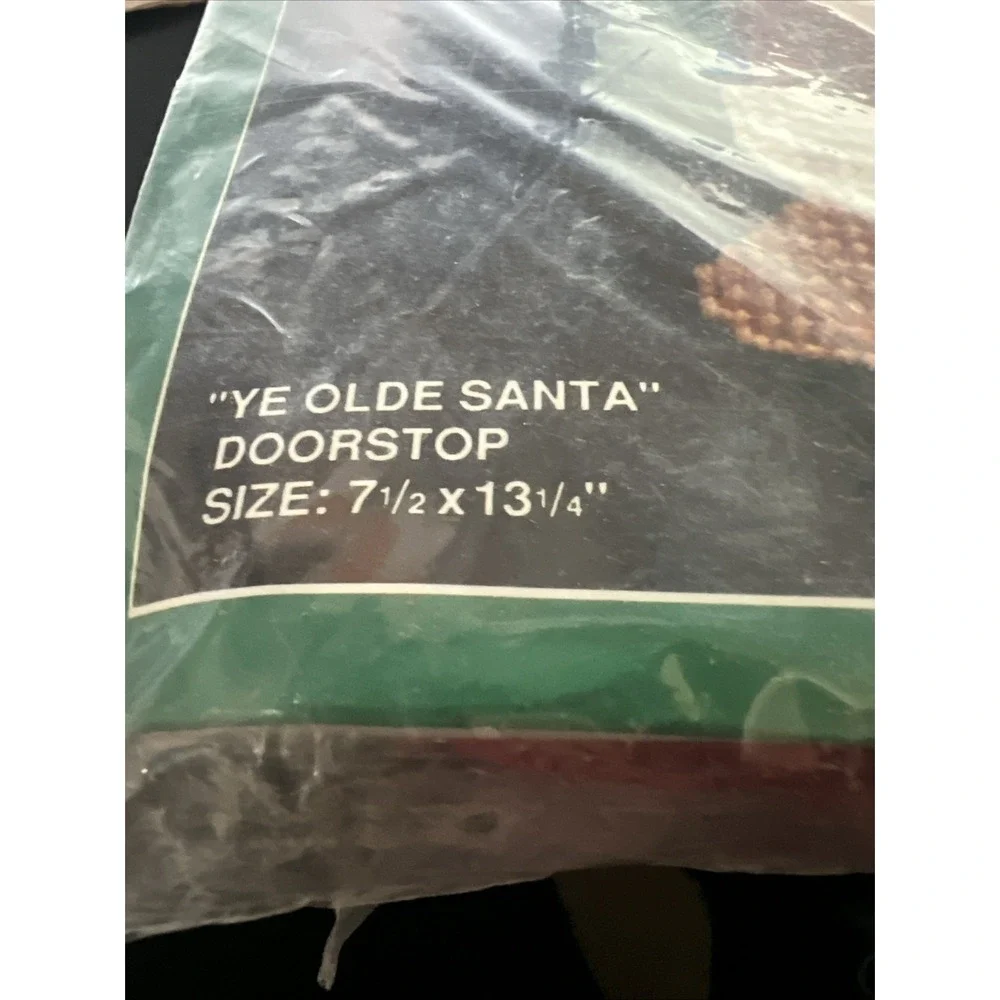 Bucilla  YE OLD‎ SANTA Door Stopper Cross Stitch Kit #61069 Plastic Canvas NOS